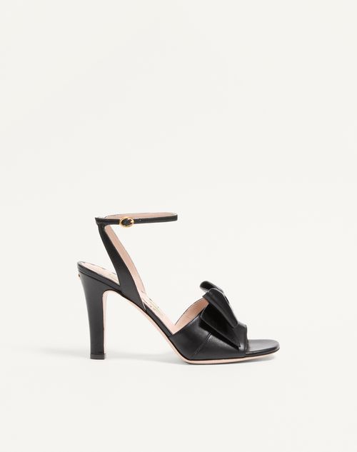 Valentino Garavani - Bowow Kidskin Sandal 95mm - Black - Woman - Sandals